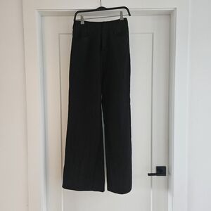 Serra Black Wide Leg Pants Tall 32" Inseam High Waisted